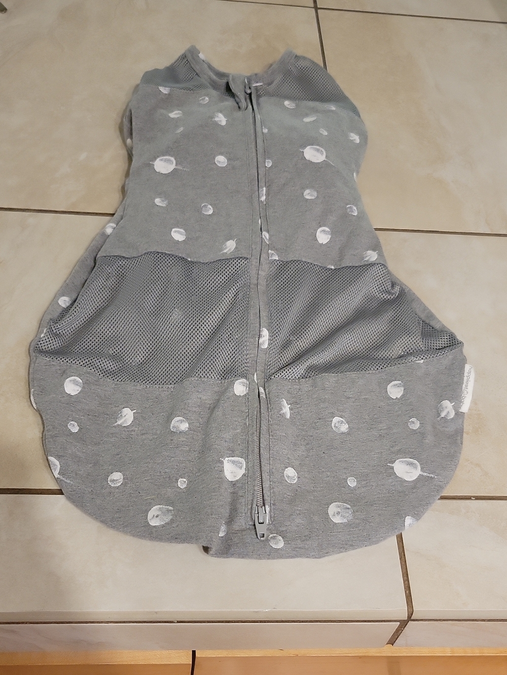 Happiest Baby Gray White Snoo Sack Sleep Swaddler Small